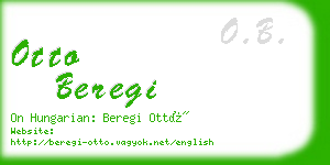 otto beregi business card